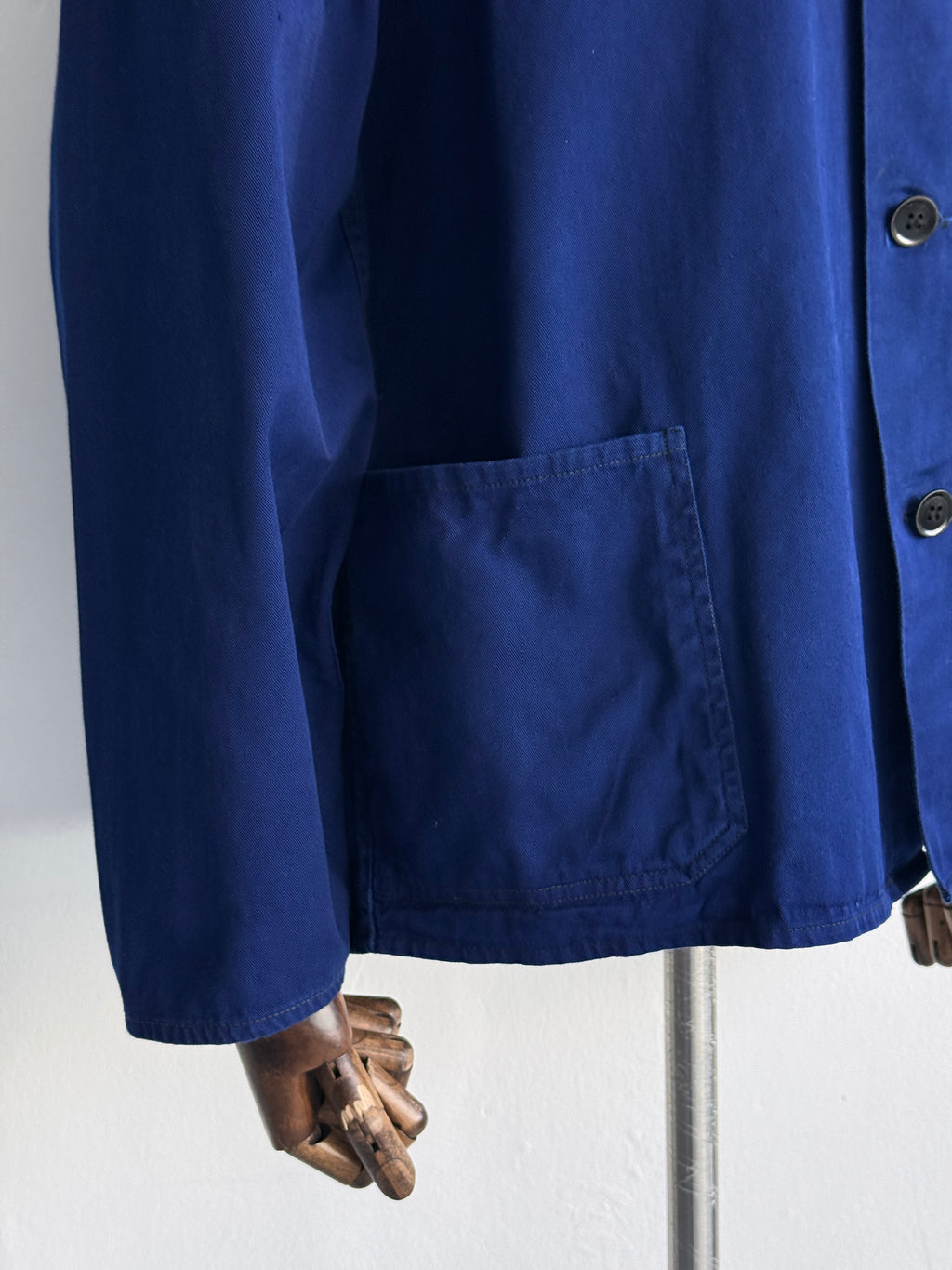 Blue French 1960's Vintage Workwear Chore Jacket CH493 - Medium