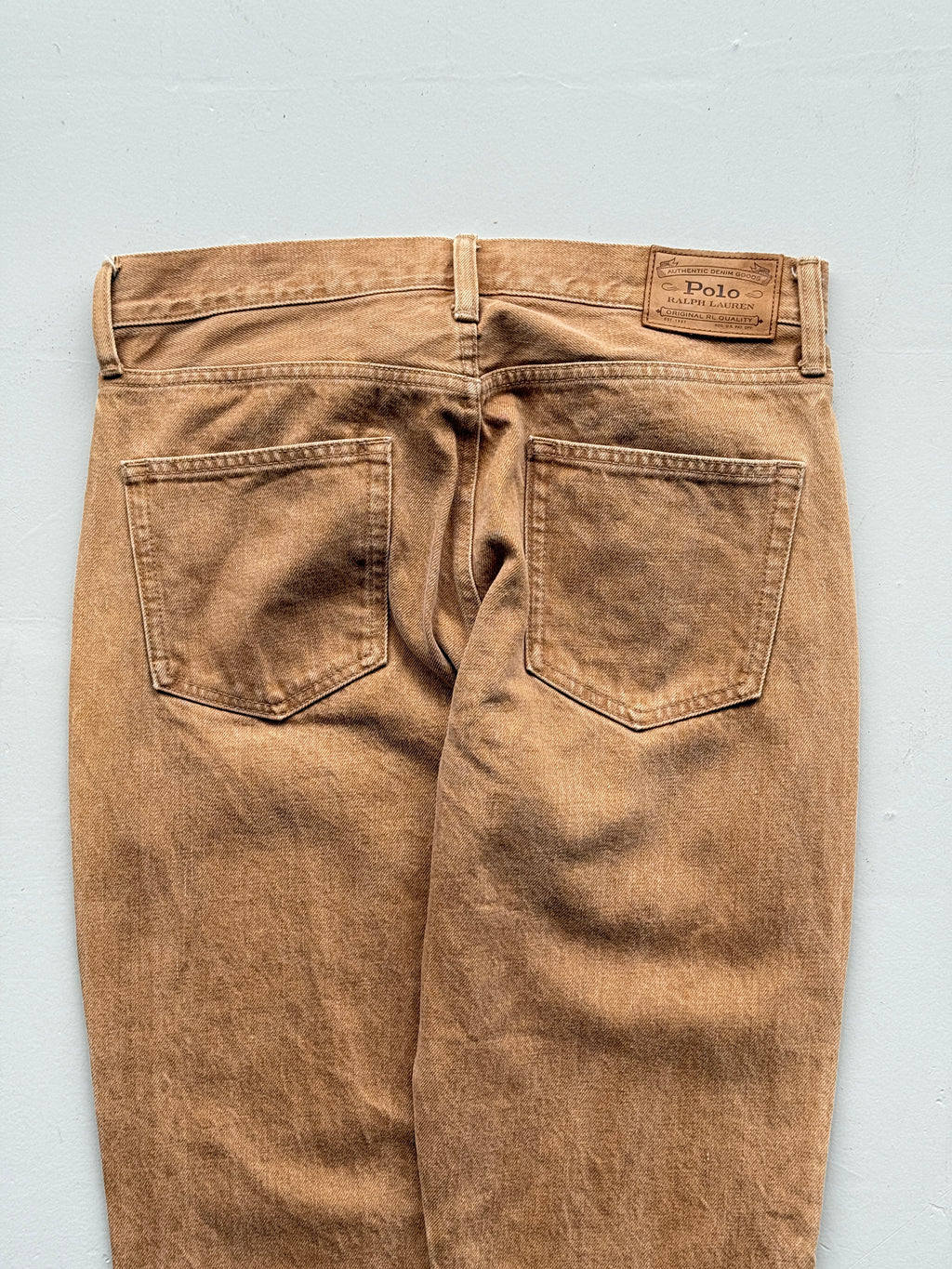 Beige Polo Ralph Lauren Y2K Vintage Jeans - W32 x L26.5