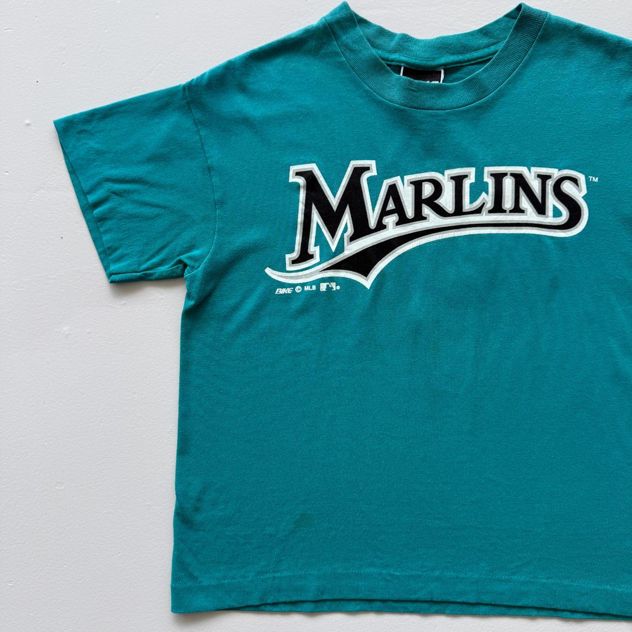 Blue Florida Marlins 90s Vintage Baby T-shirt - Size 8