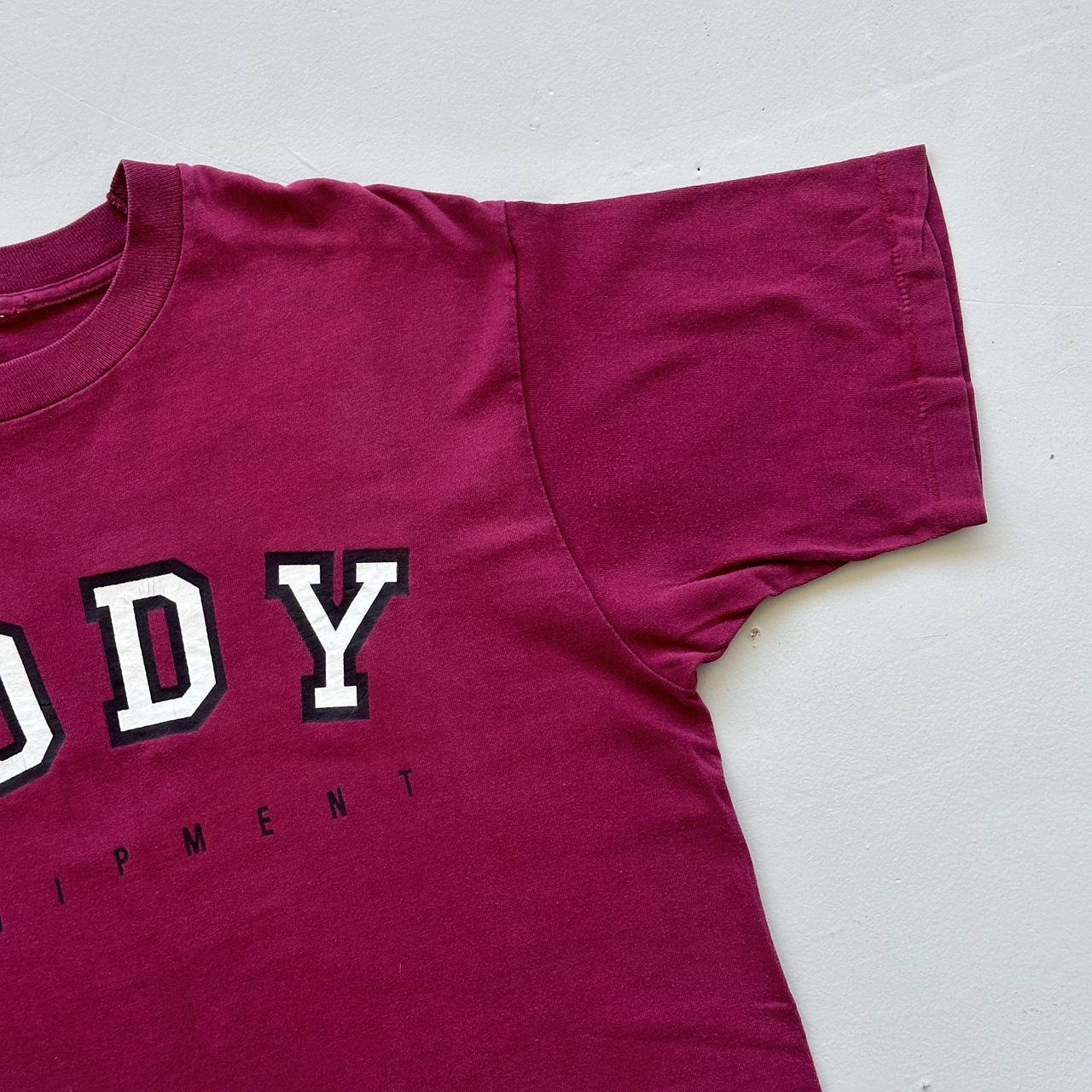 Burgundy Body Equiptment 90s Vintage T-shirt - Large