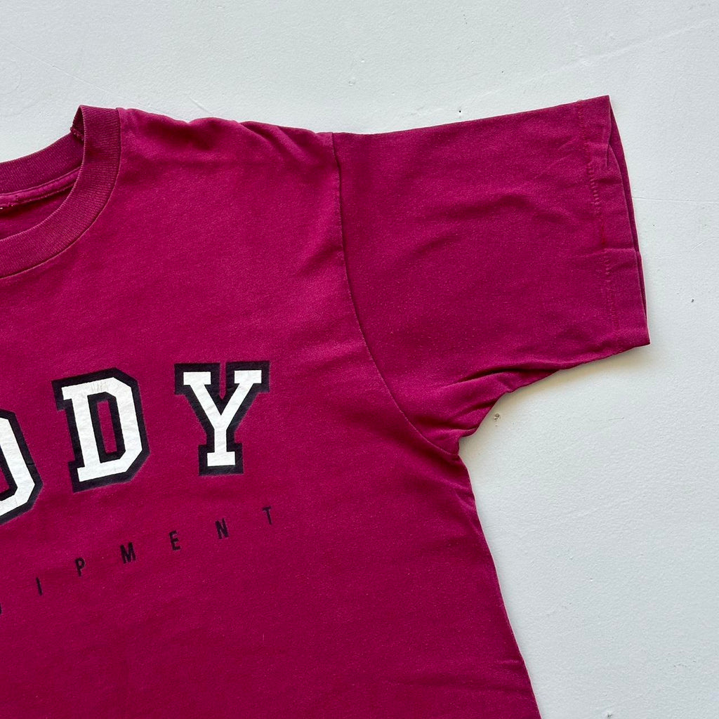 Burgundy Body Equiptment 90s Vintage T-shirt - Large