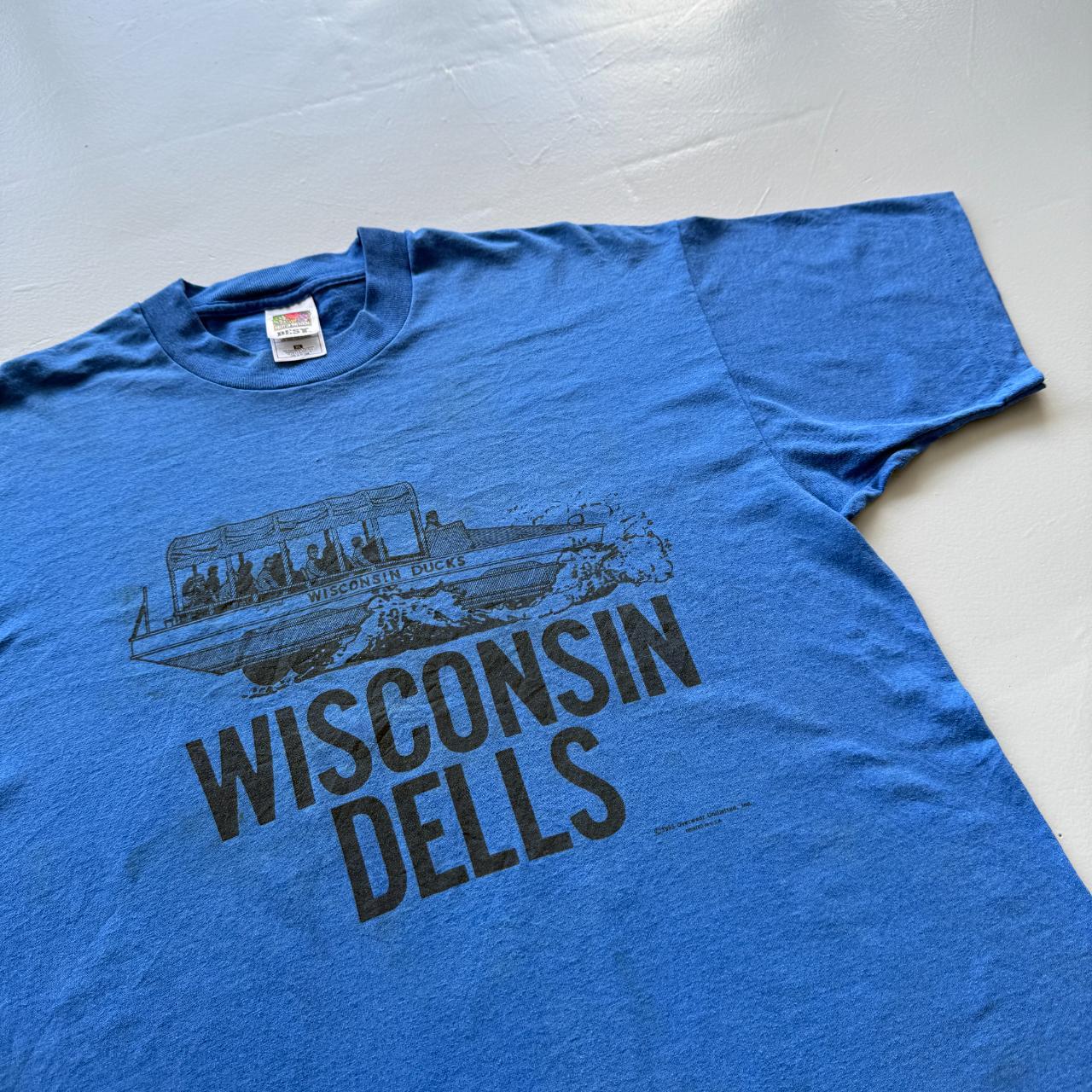 Blue Wisconsin Dells Vintage 90s T-shirt - XL