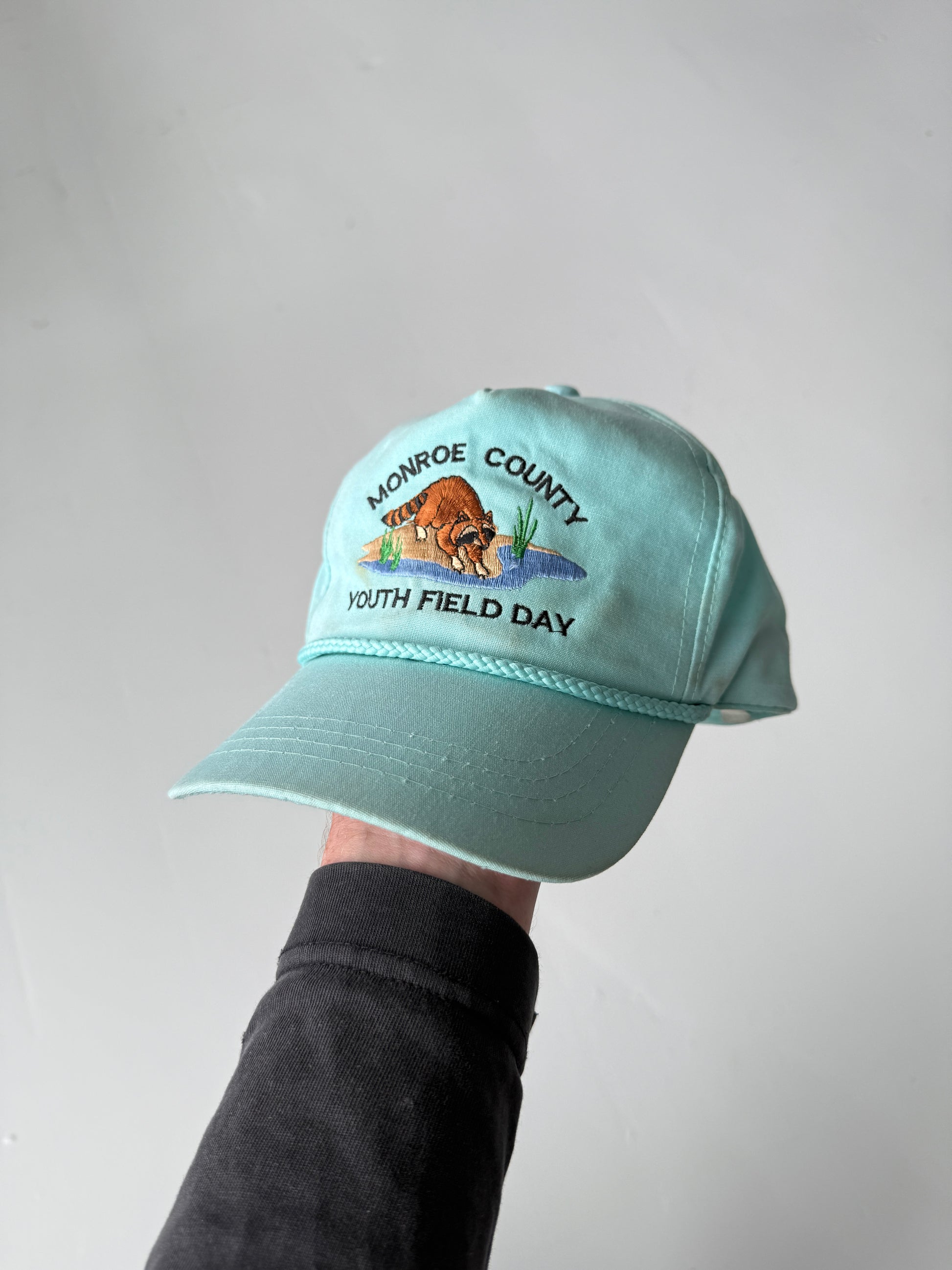 Blue Monroe County Field Day Vintage Cotton SnapBack Trucker Cap
