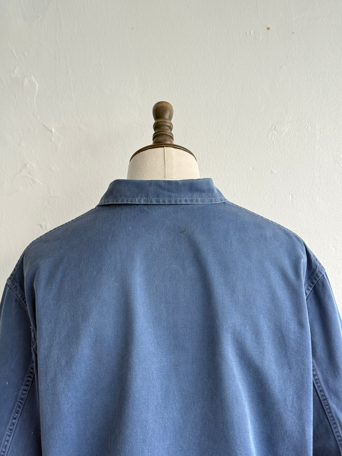 Blue French 1970's Vintage Workwear Chore Jacket CH547 - Large