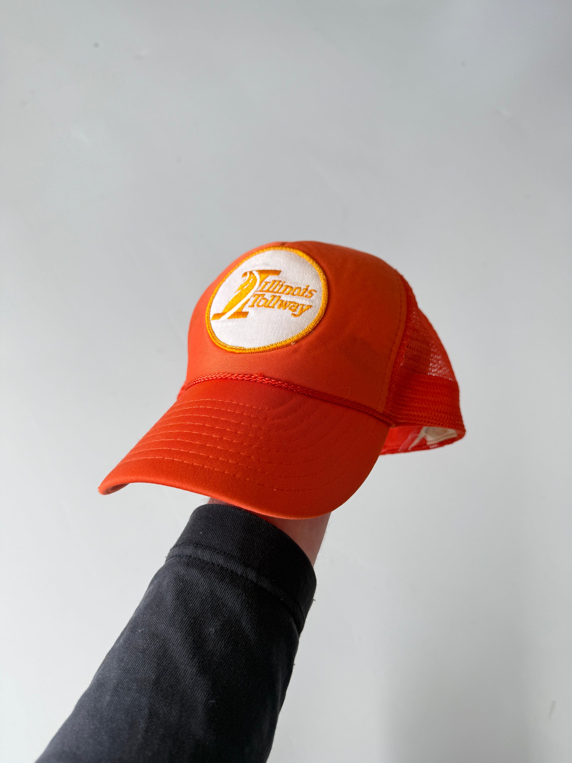 Orange Illinois Tollway Vintage Foam and Mesh SnapBack Trucker Cap