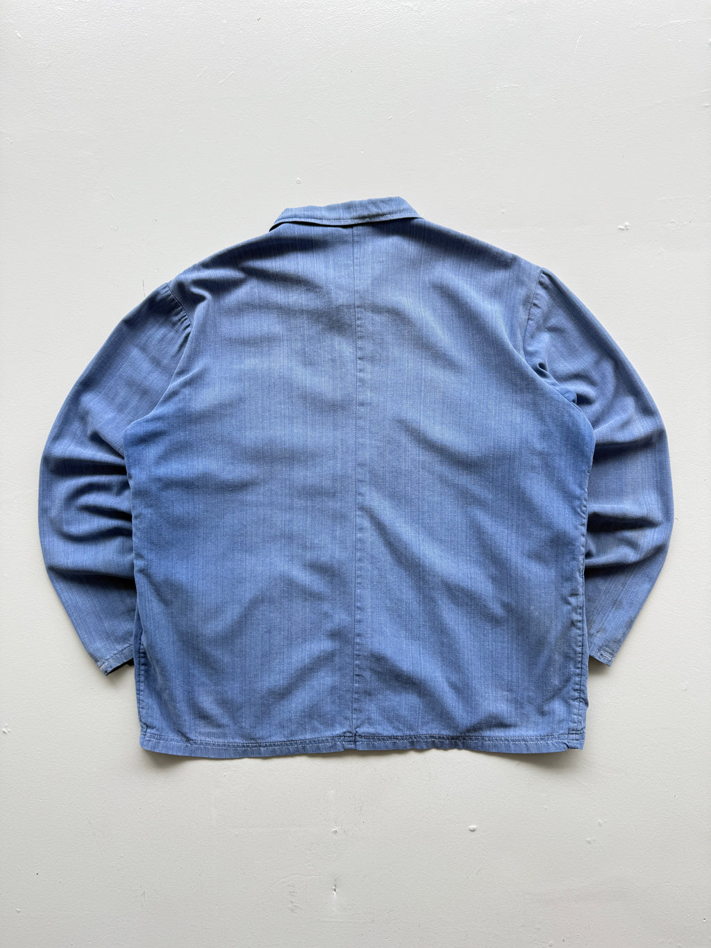 Faded Blue French Chore Jacket 80's Vintage Workwear CH221 - Small Womens