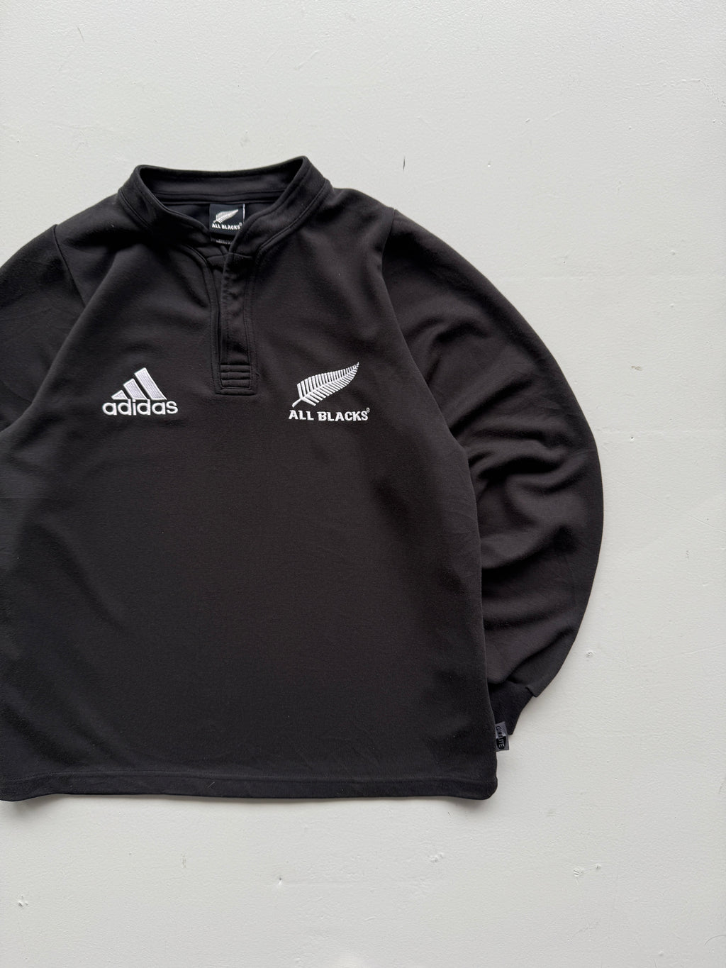 Adidas New Zealand 00's Vintage All Blacks Home Rugby Jersey - Small