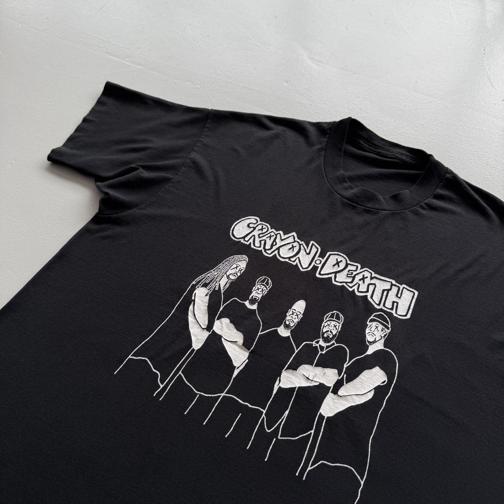 Black Crayon Death Metal Band Vintage 90's T-shirt - XL
