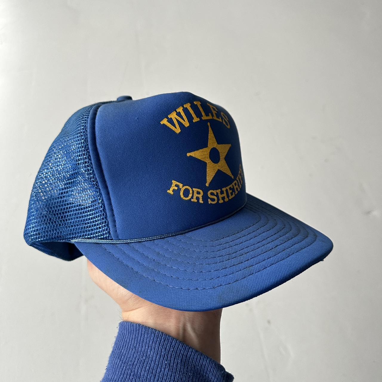 Blue Wiles Vintage Foam and Mesh SnapBack Trucker Cap