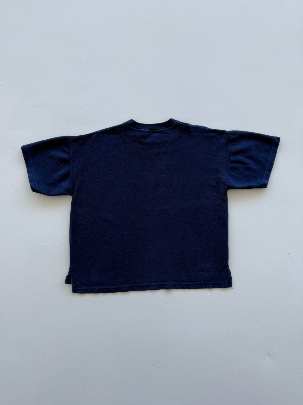 Navy Blue Free Motion 90's Vintage Snowboard Graphic Sweatshirt T-Shirt - Medium