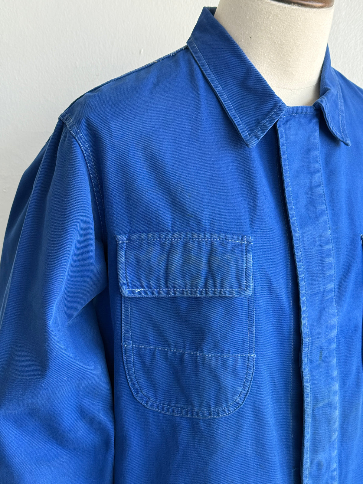 Blue German Workwear Vintage Chore Jacket 1950s/60s CH461 - Medium