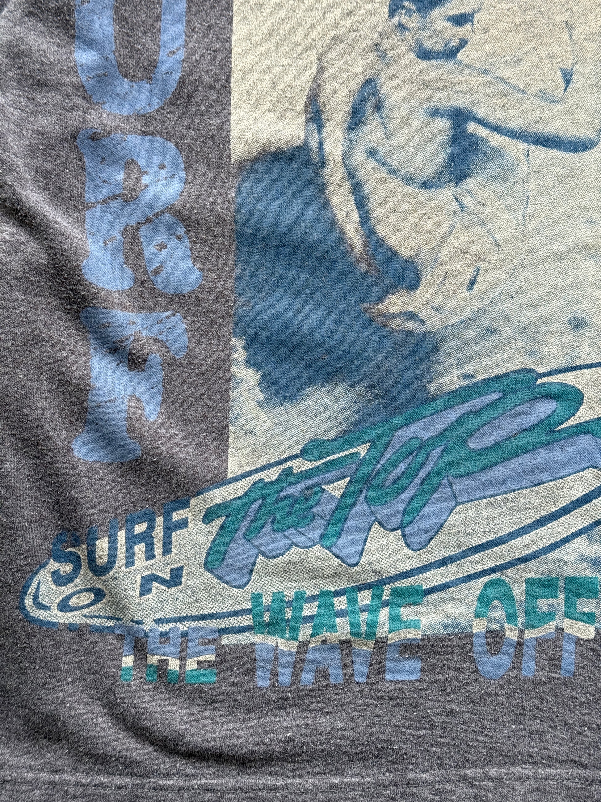 Grey Brownie 90's Vintage Surfer Graphic Sweatshirt Jumper - Small