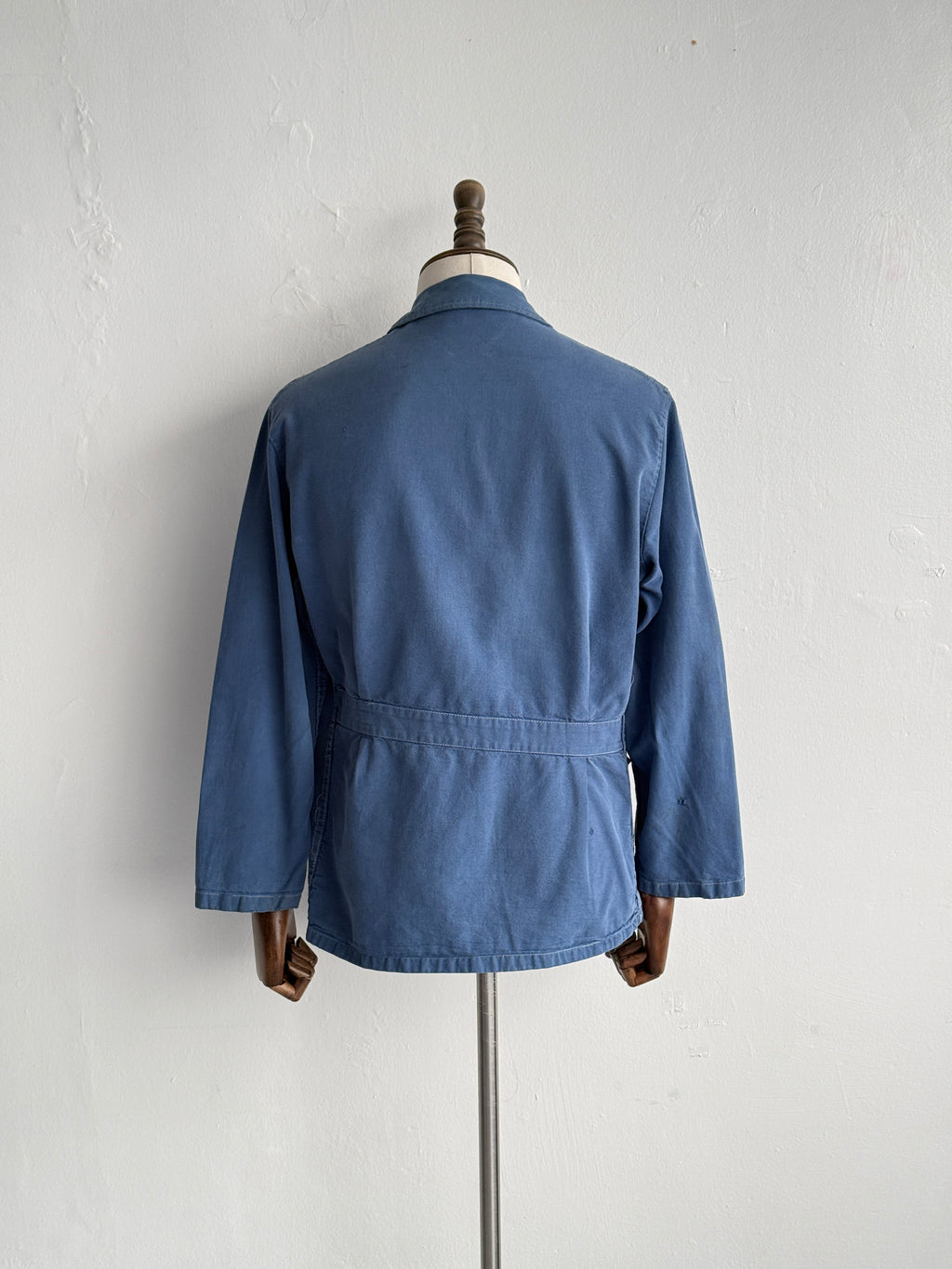 Blue French 1960s Vintage Workwear Chore Jacket CH548 - Small