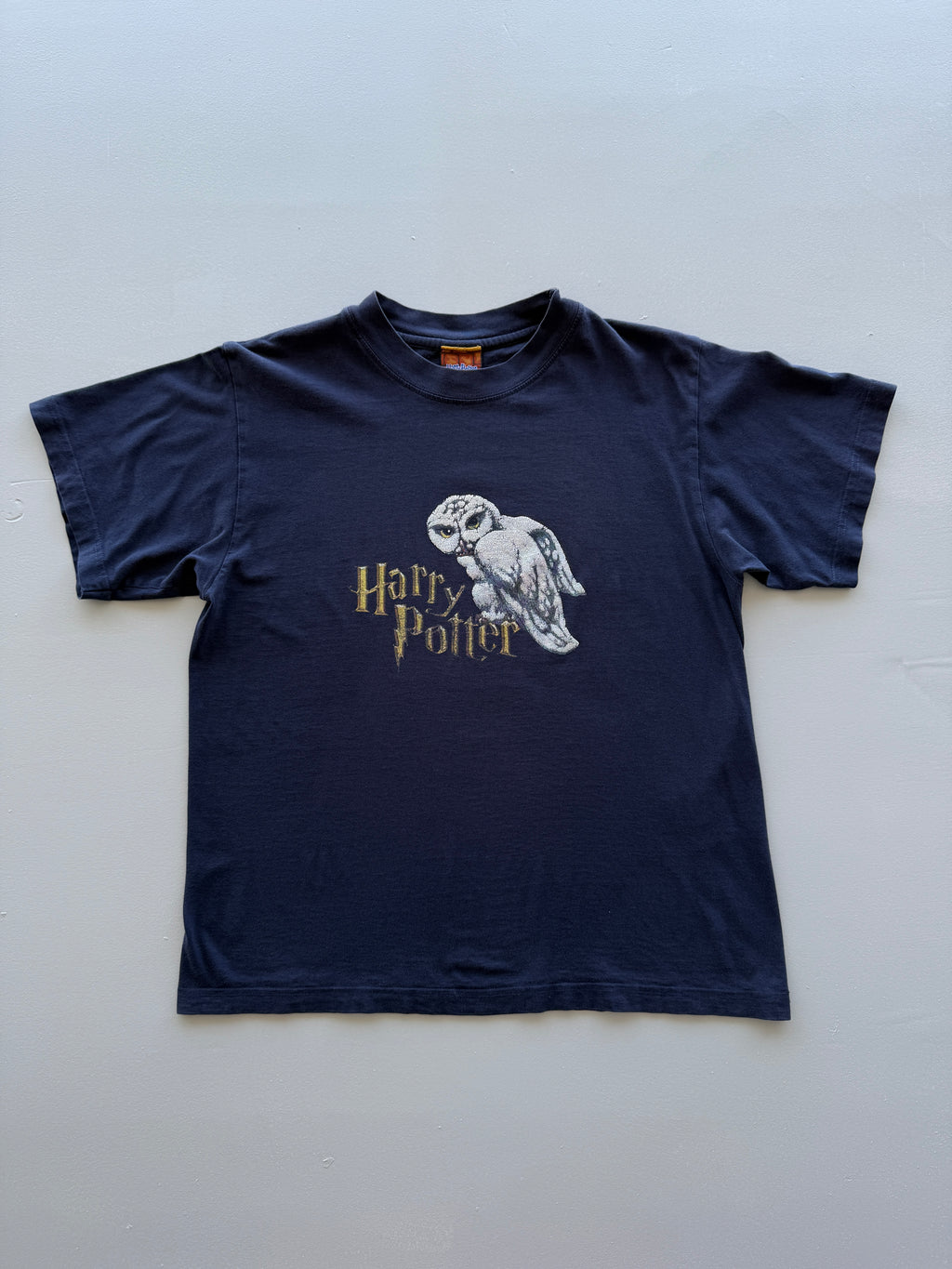 Navy Harry Potter Hedwig Y2K Vintage Graphic T-Shirt - XS/S