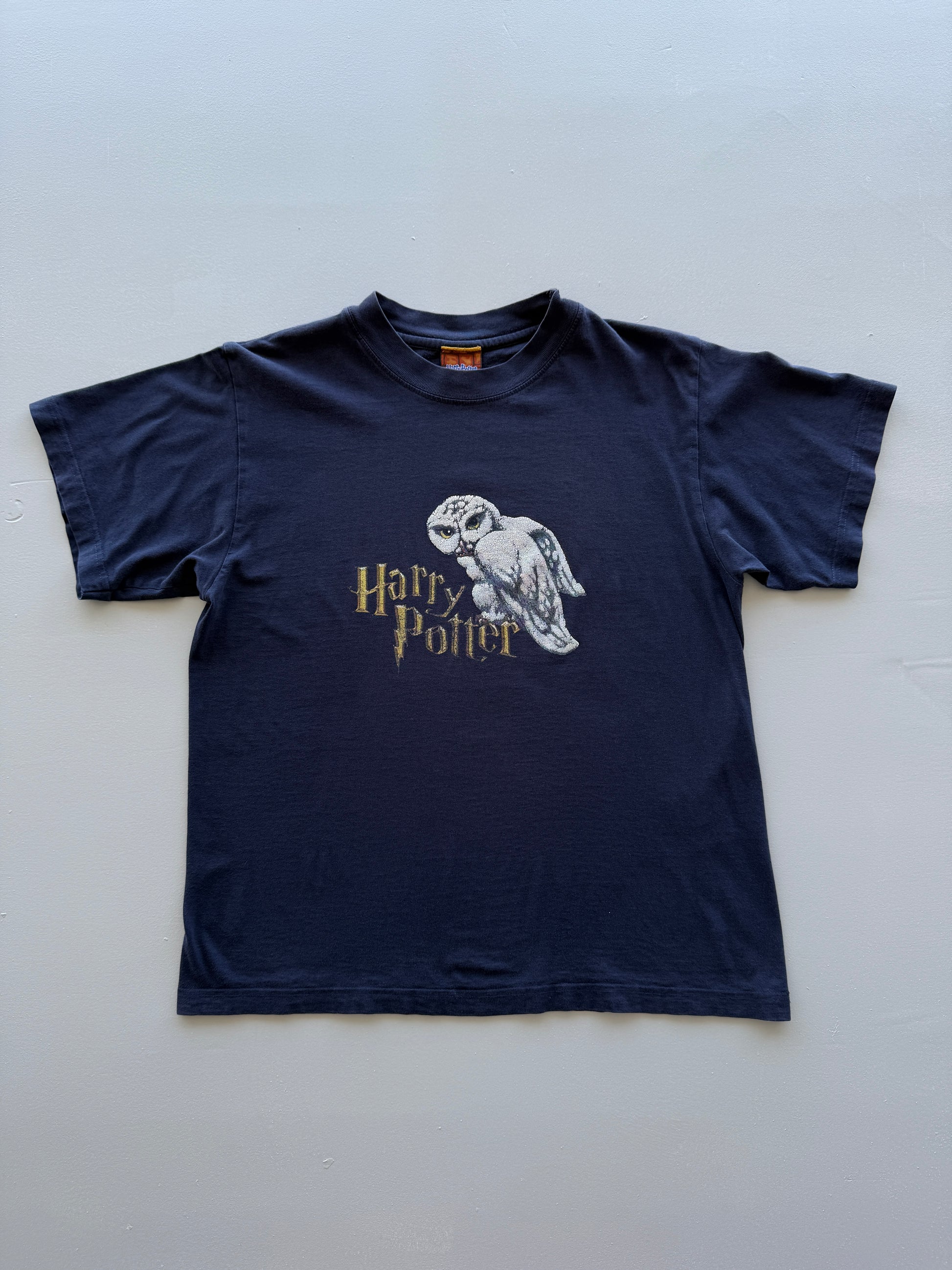 Navy Harry Potter Hedwig Y2K Vintage Graphic T-Shirt - XS/S