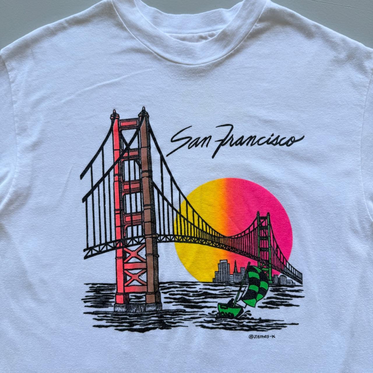 White San Francisco 90s Tourist Vintage T-shirt - Large