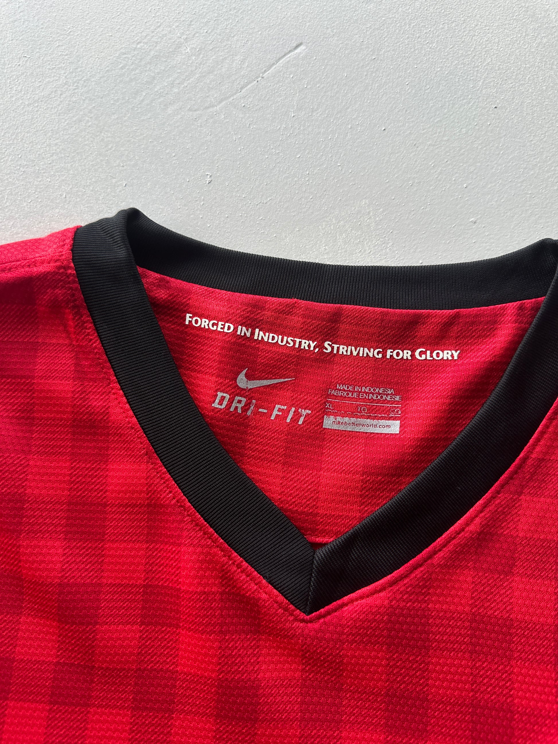 Nike Manchester United AON Chequered Home Vintage Football Shirt - XL