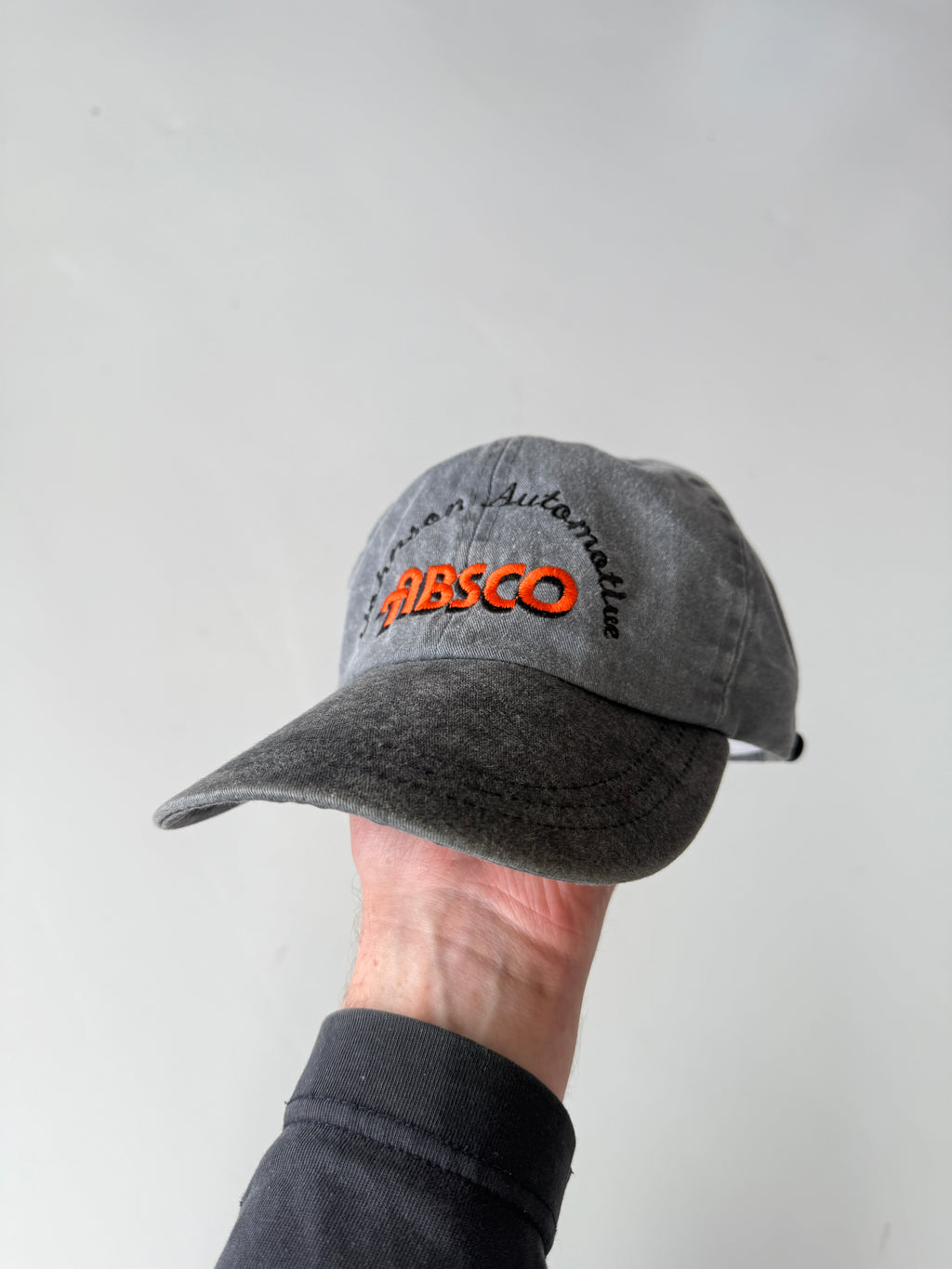 Grey Absco Automotive Vintage Cotton SnapBack Trucker Cap