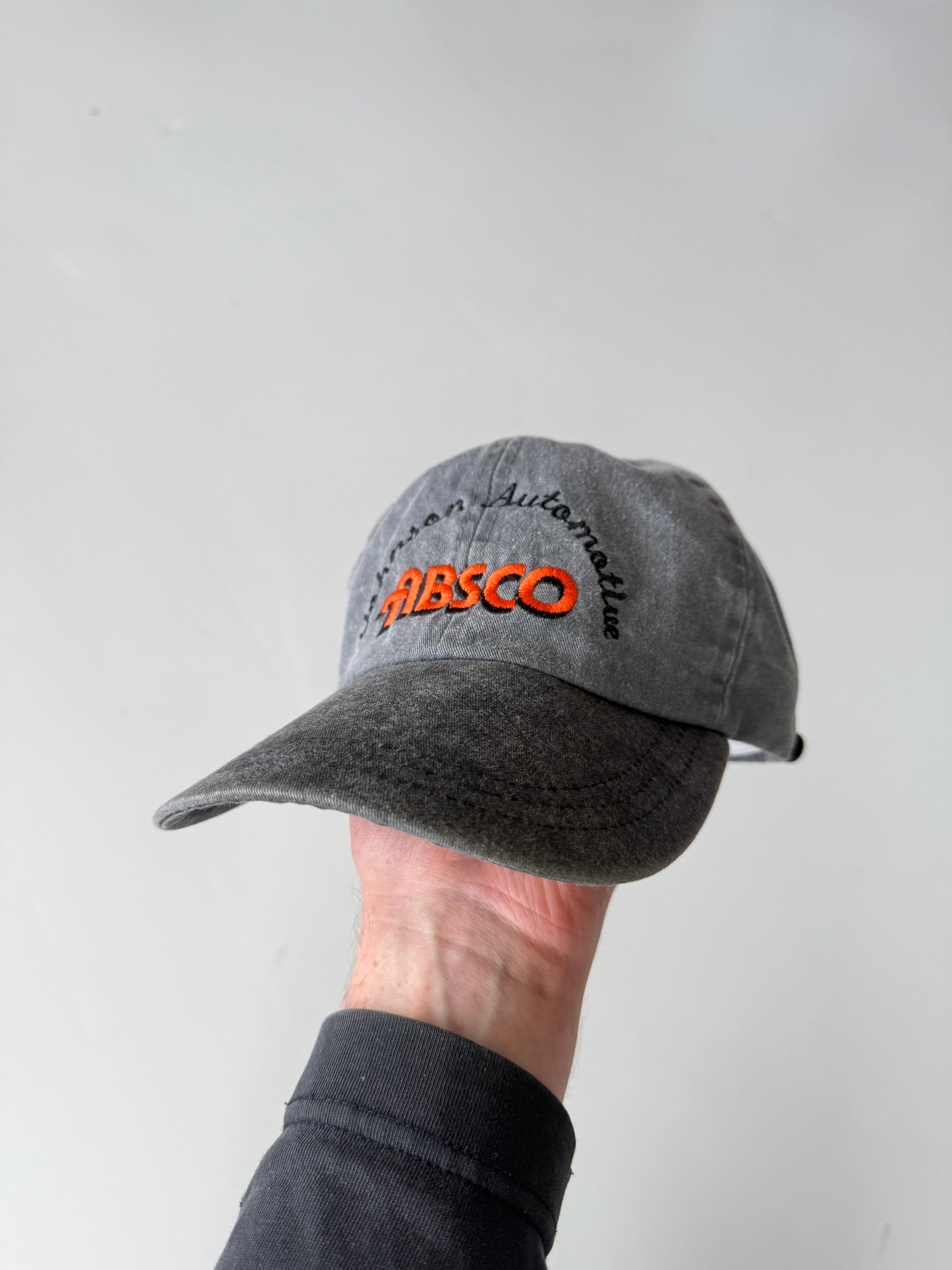 Grey Absco Automotive Vintage Cotton SnapBack Trucker Cap