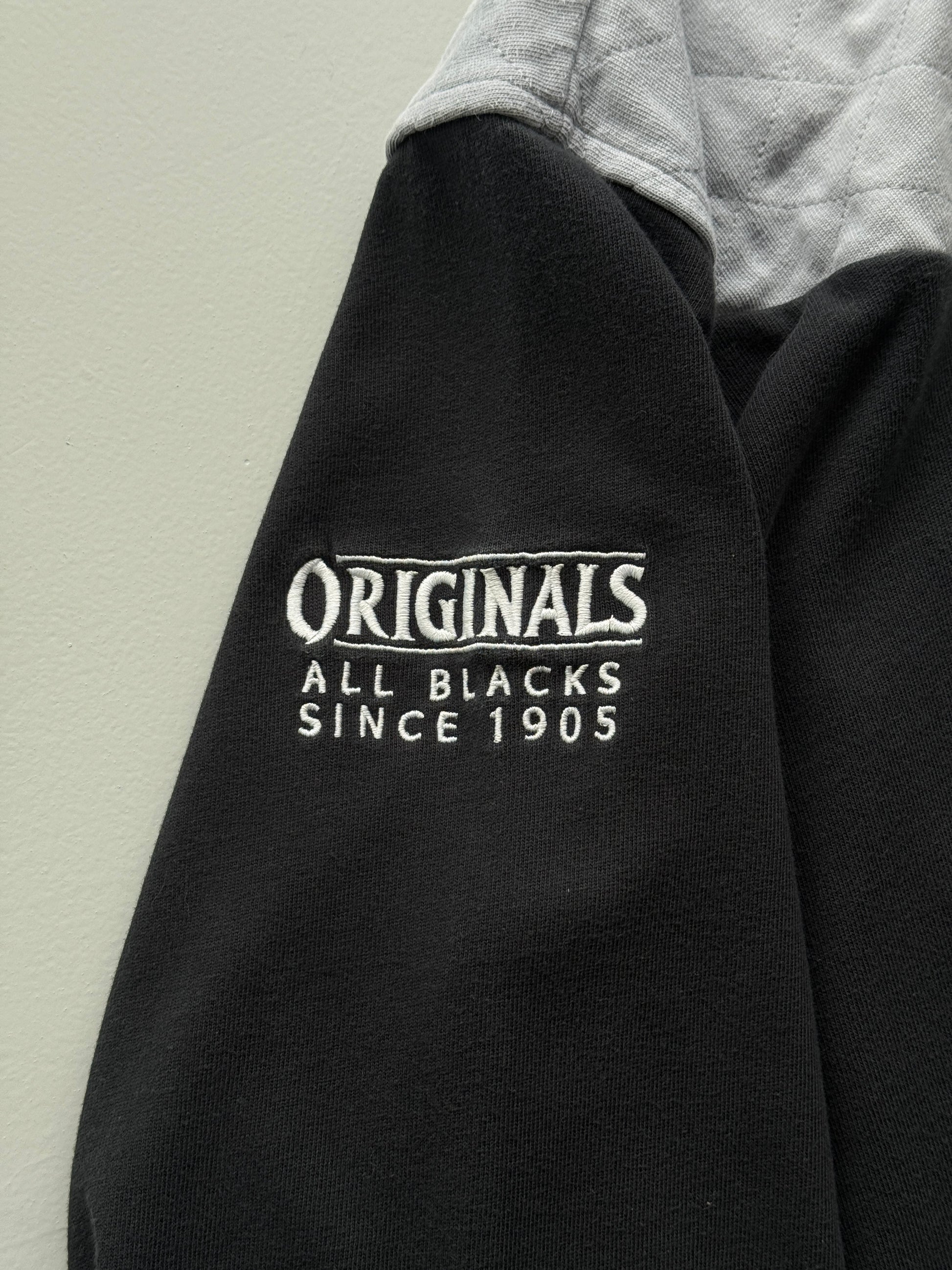 Black Adidas New Zealand 90's Vintage All Blacks Rugby Jersey - XXL