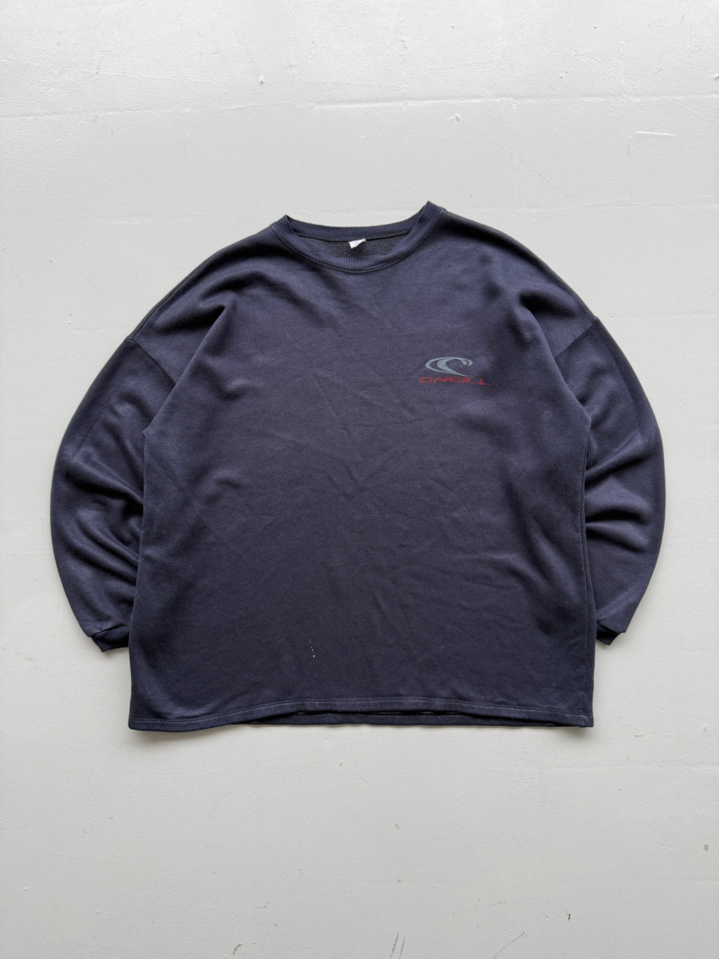 Navy Blue O'Neill 90's Vintage Surfer Graphic Sweatshirt Jumper - Large