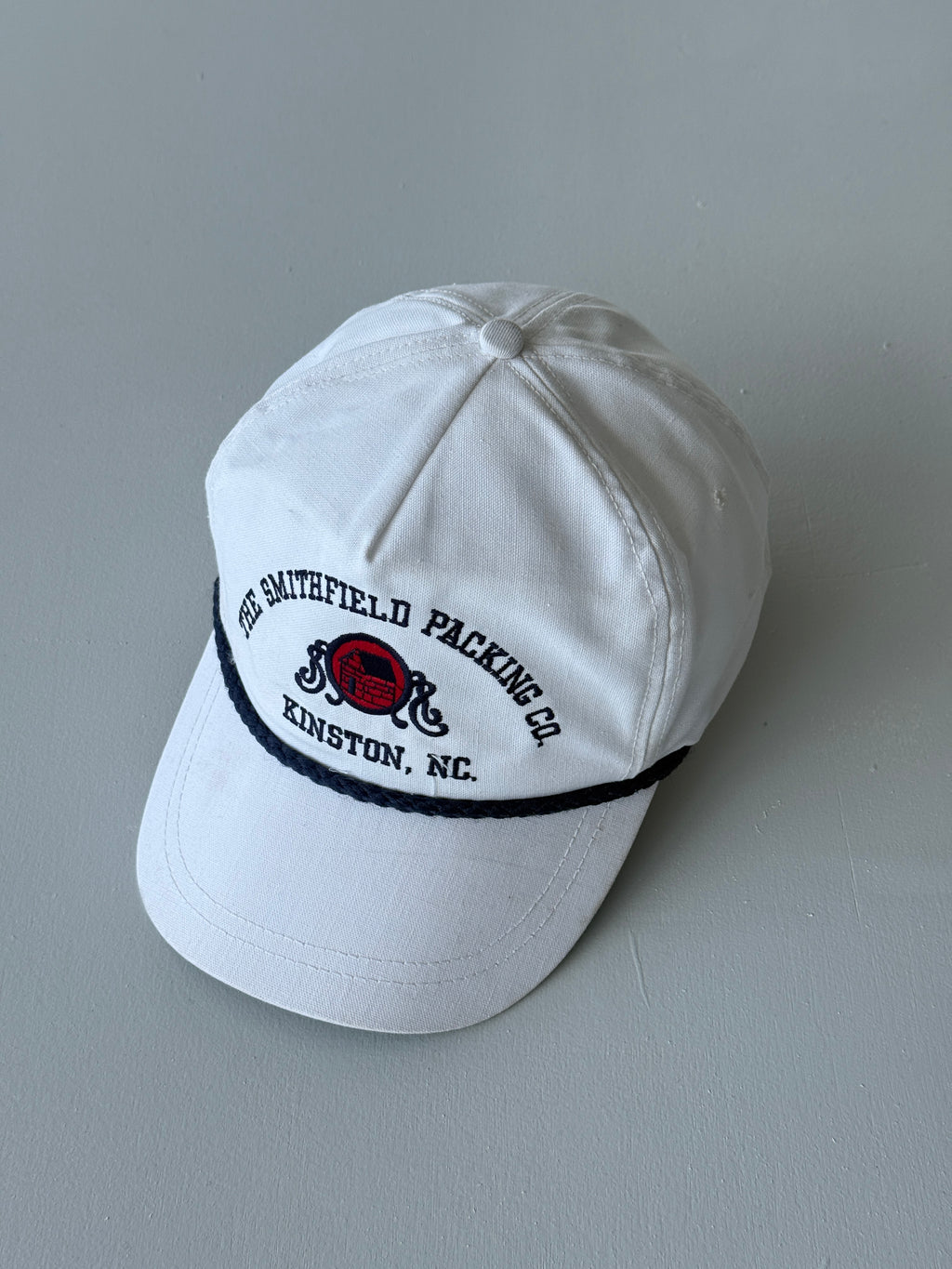 White Smithfield Packing Co. 90's Vintage SnapBack Trucker Cap