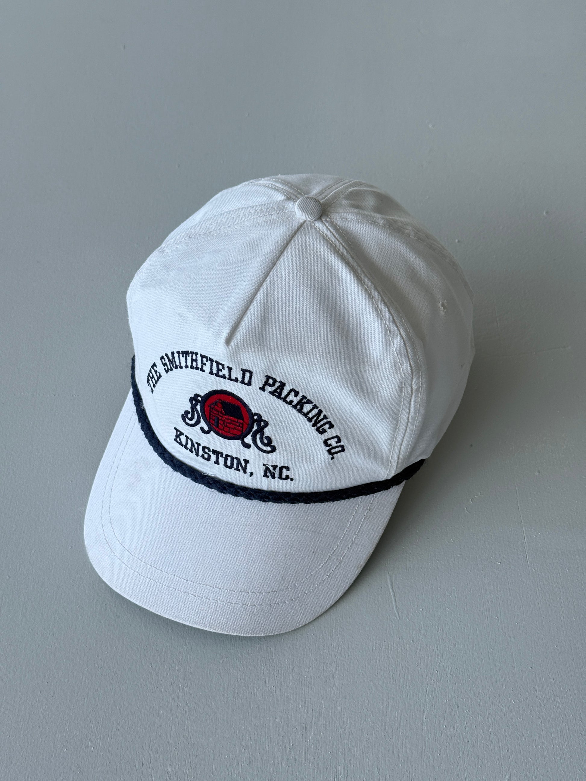 White Smithfield Packing Co. 90's Vintage SnapBack Trucker Cap