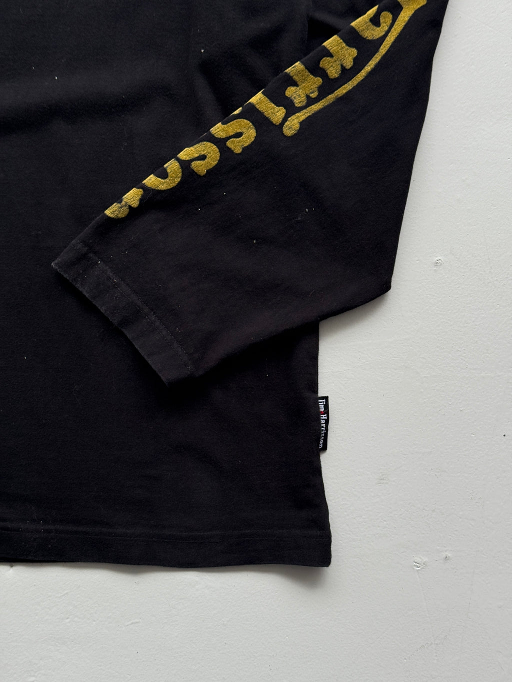 Black Jim Harrison 00's Vintage Long Sleeve Graphic T-Shirt - Medium