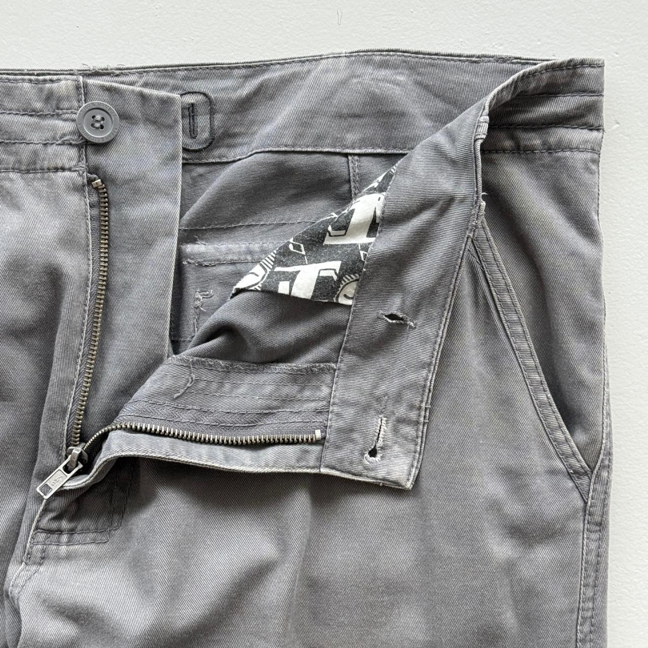 Grey Mambo Cotton 90's Vintage Surfer Cargo's - 38” x 30”