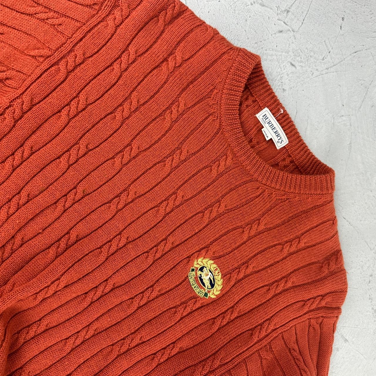 Vintage Orange Burberrys 90's Sweatshirt - Small
