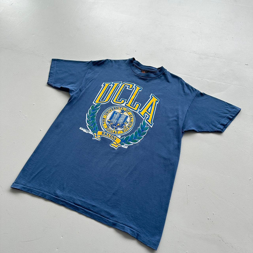 Over-dyed Navy UCLA University Vintage 90's T-shirt - Large