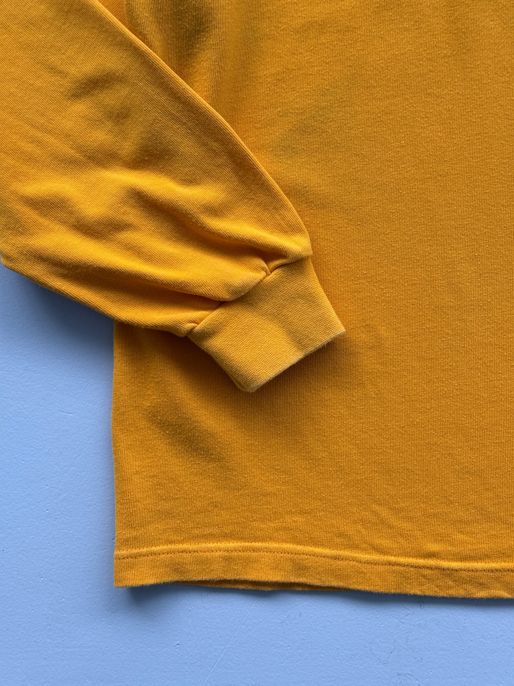 Yellow Australia 90's Vintage Cotton Traders Long Sleeve Rugby Jersey - Small