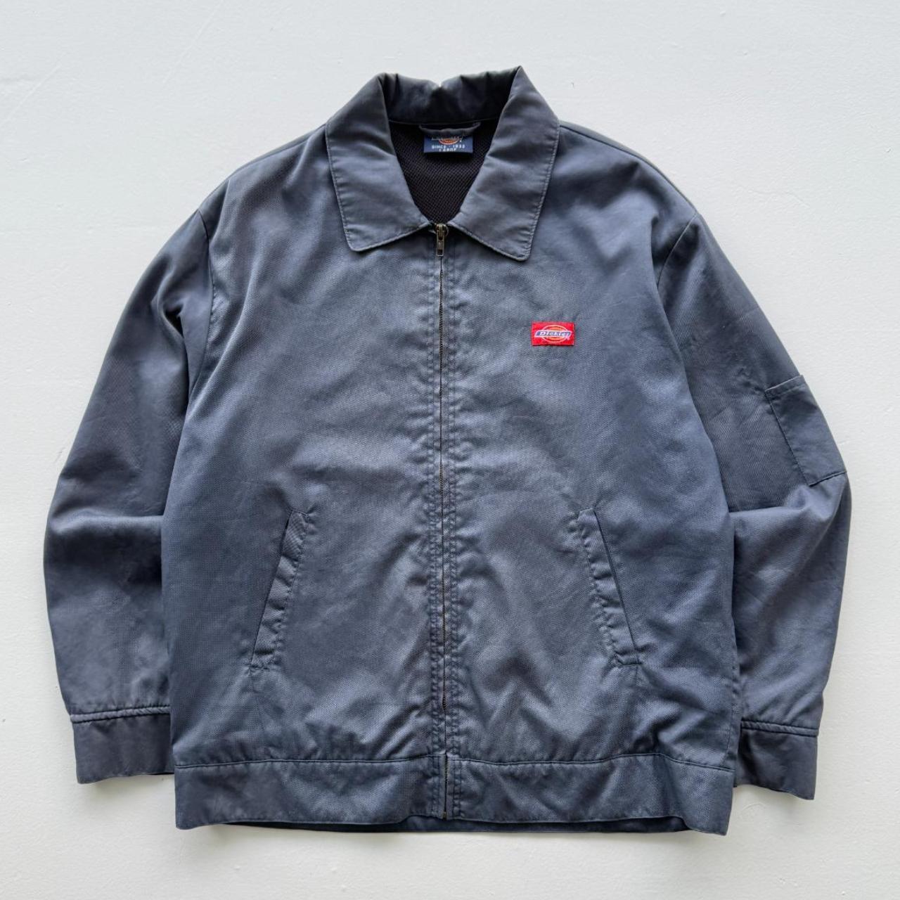 Navy Blue Dickies Eisenhower Workwear Harrington 90s Vintage Jacket - XL