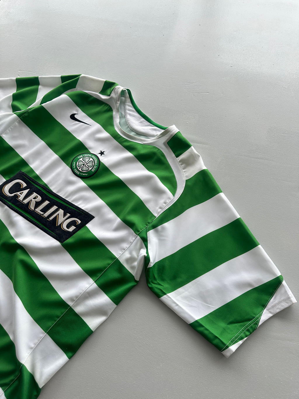 Nike Celtic FC Carling Sponsor 00's Vintage Home Football Shirt - Large