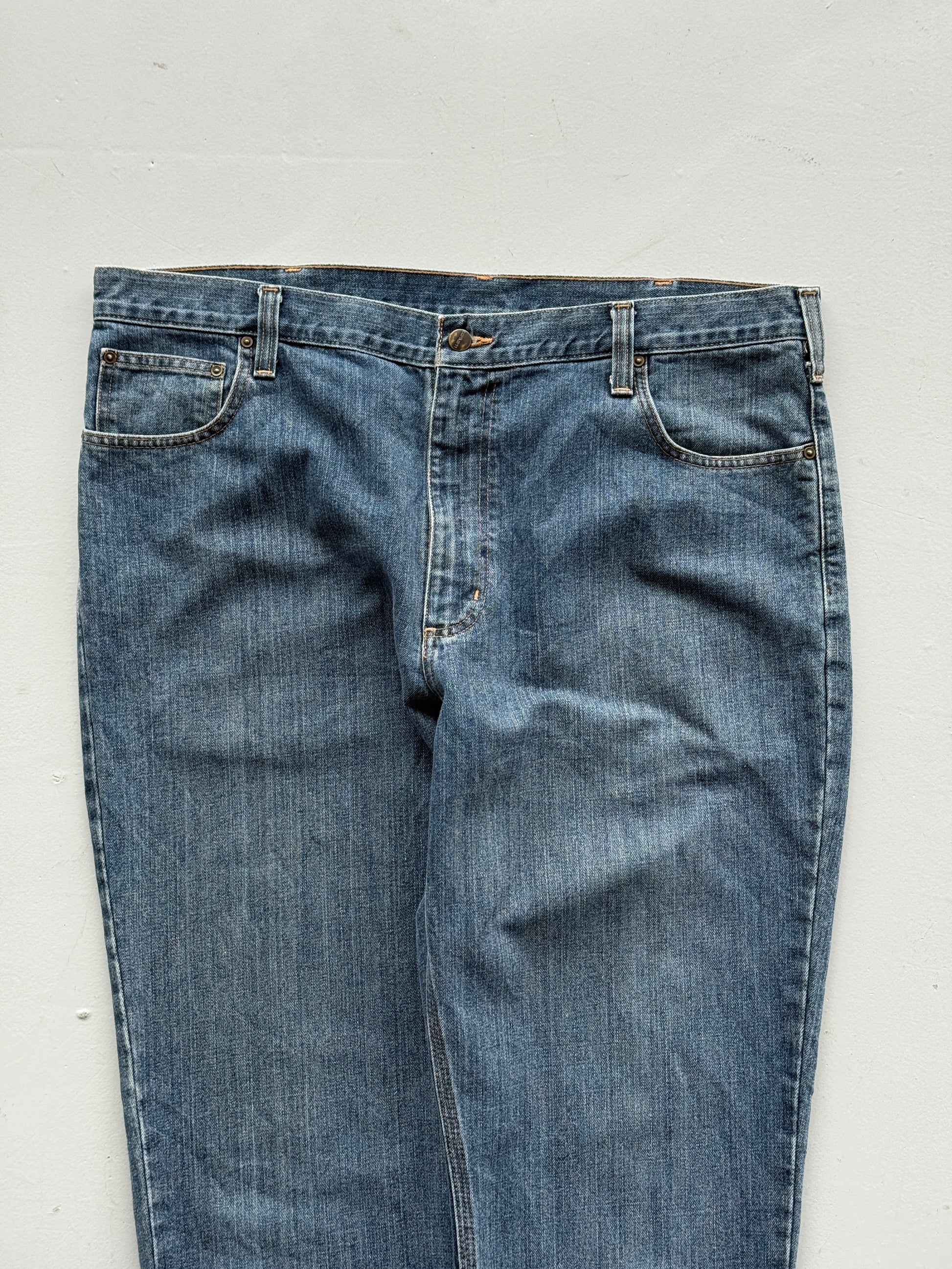 Blue Carhartt 00's Vintage Denim Tapered Jeans - W40 x L34