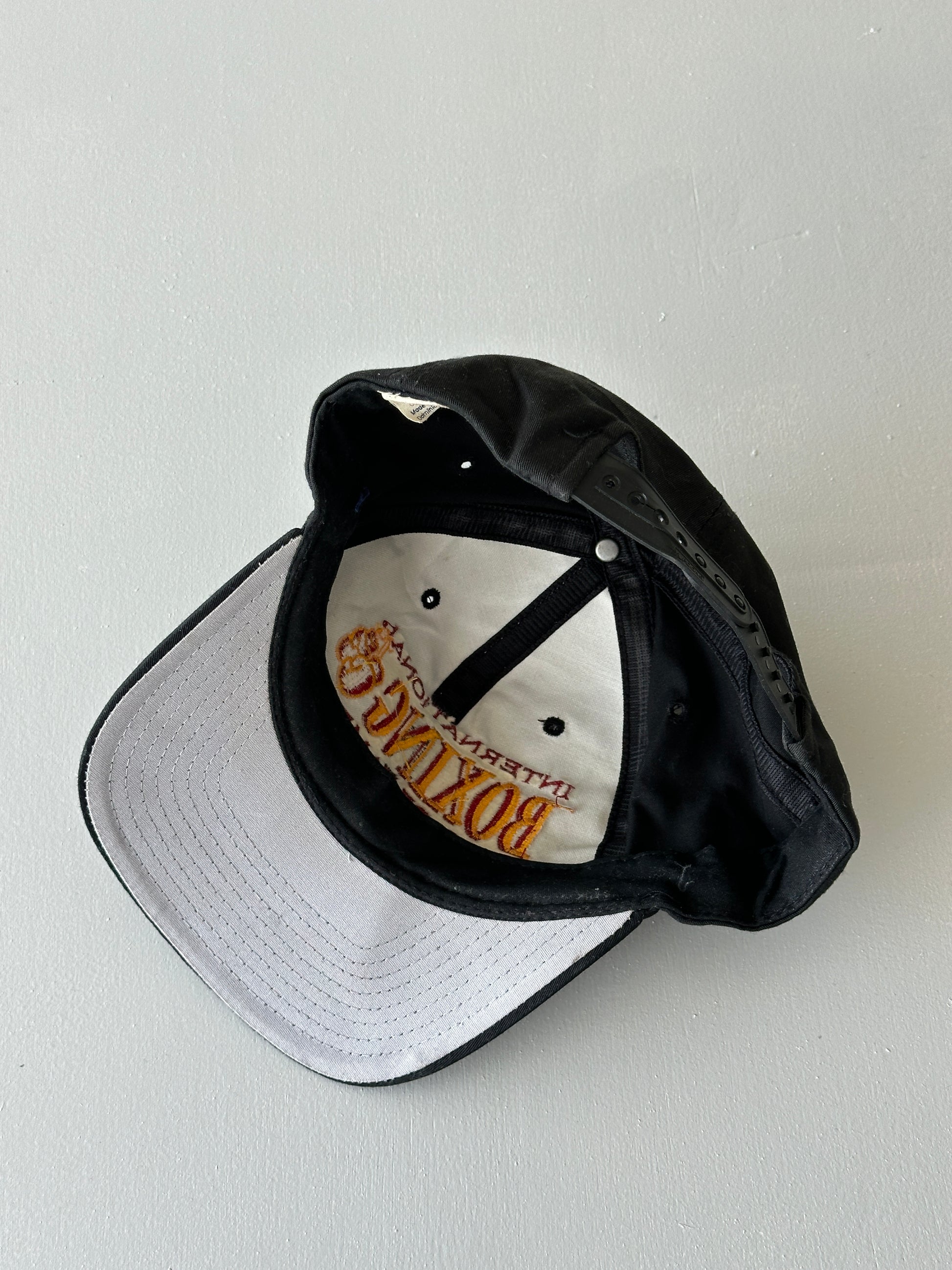 Black International Boxing Hall of Fame 90's Vintage SnapBack Trucker Cap