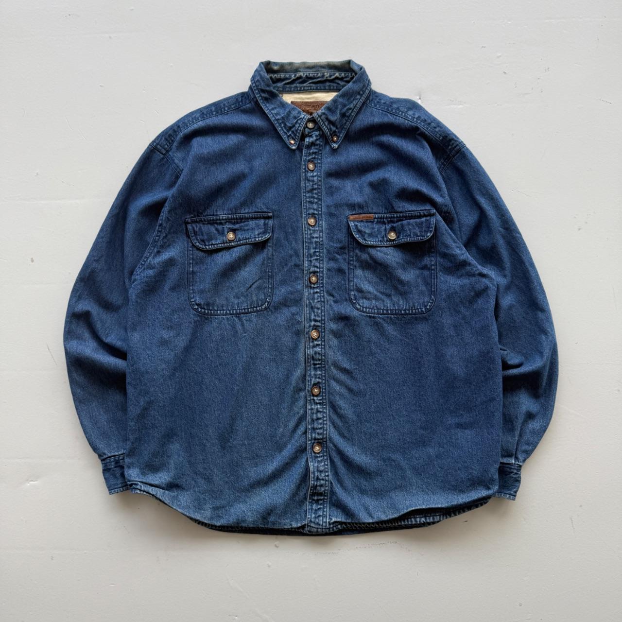 Blue North River 90’s Vintage Blanket Lined Denim Shirt - XL