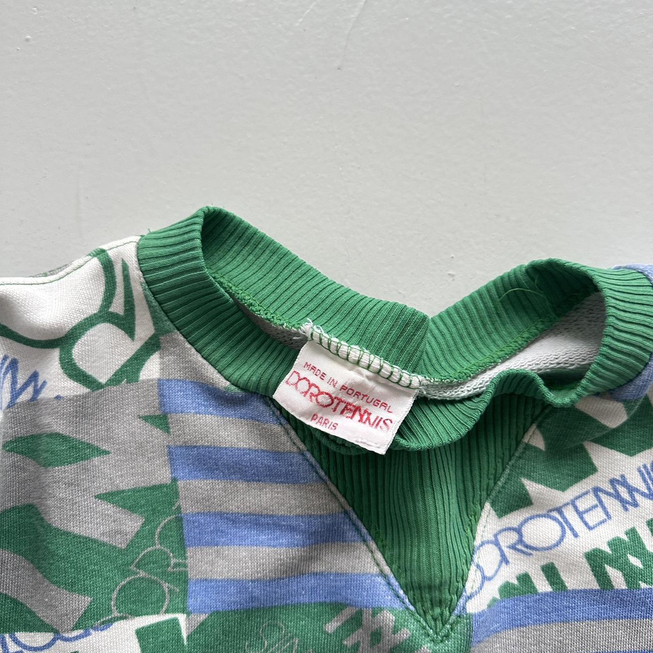 Blue Green Doro Tennis Vintage Graphic Sweatshirt - Men’s Boxy Small / Women’s 10/12