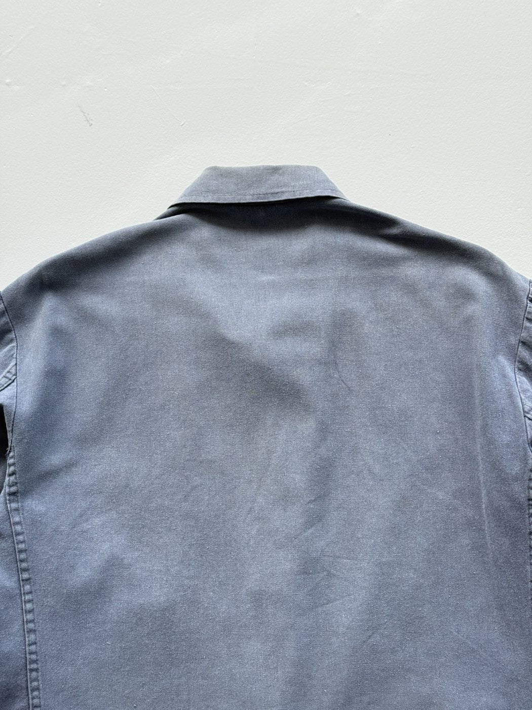 Navy Vintage French Chore 70s Thrashed Workwear CH180 Jacket - Small