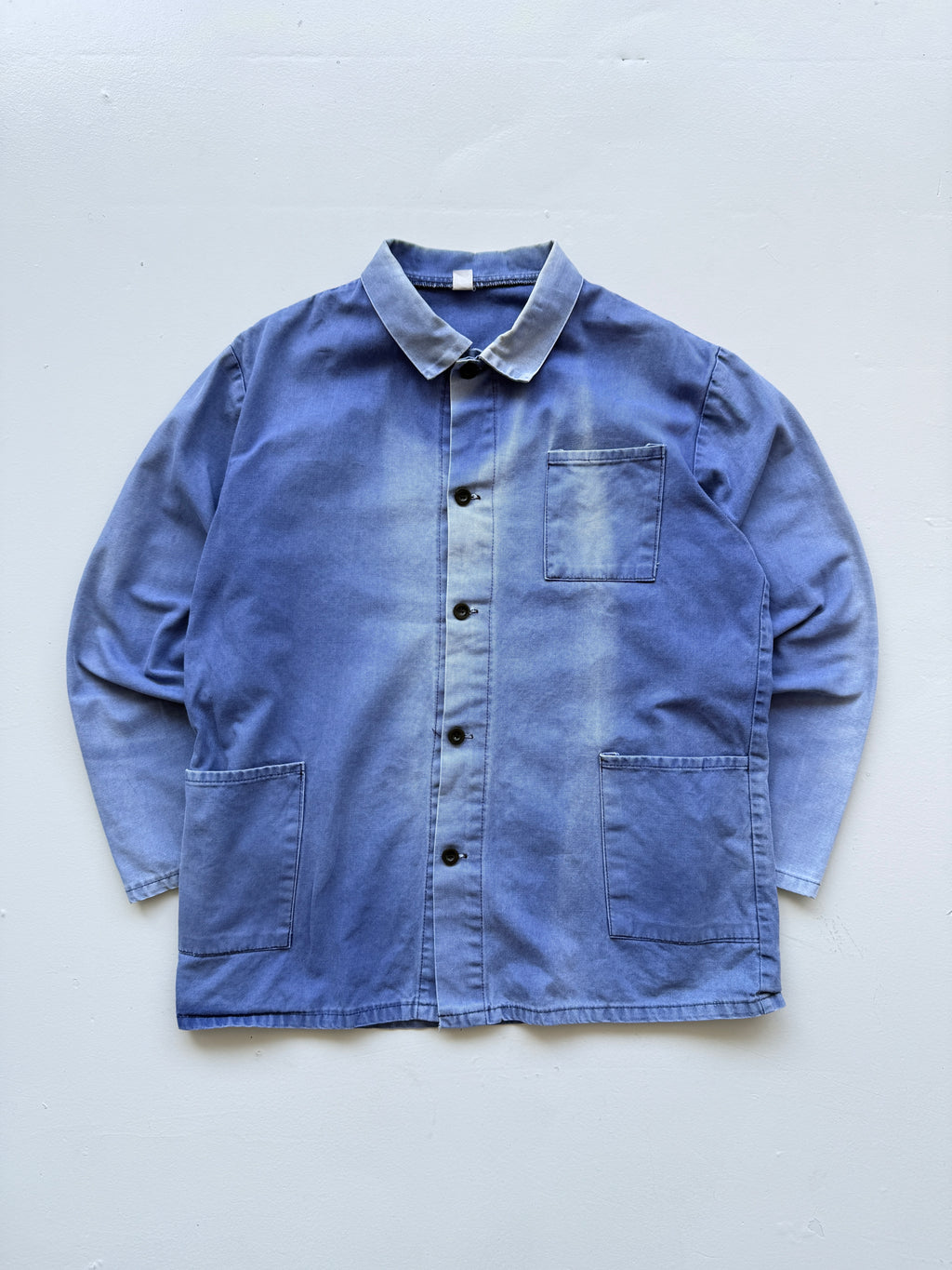 Blue French Chore Jacket 80's Vintage Workwear CH327 - Medium