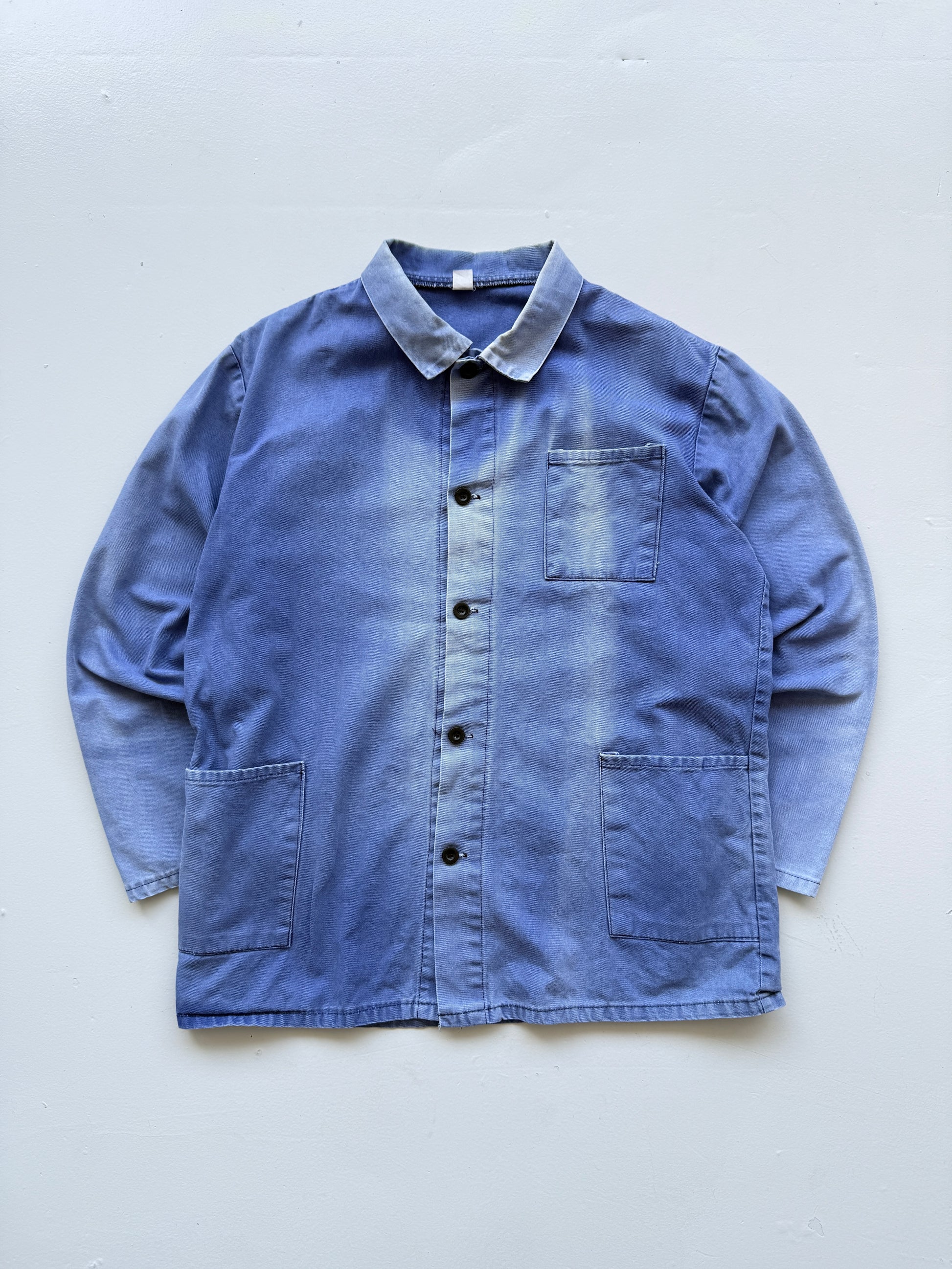 Blue French Chore Jacket 80's Vintage Workwear CH327 - Medium
