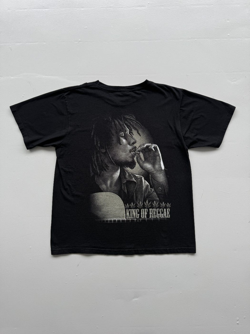 Rockvolution Bob Marley King of Reggae Vintage Graphic T-Shirt - XL