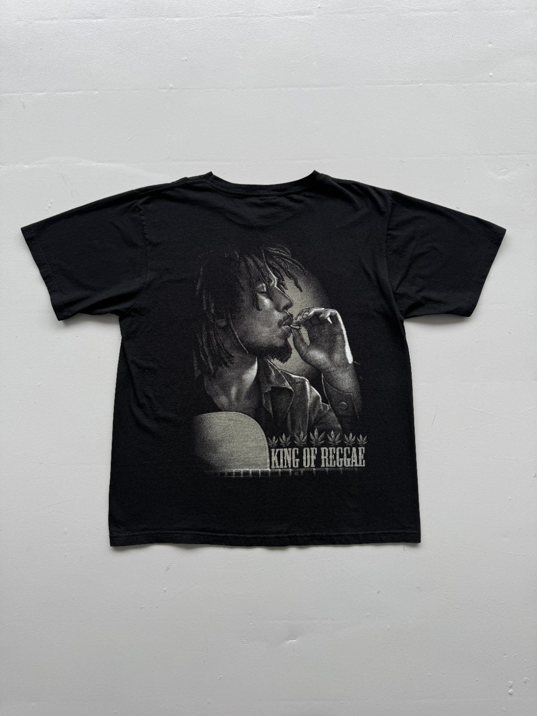 Rockvolution Bob Marley King of Reggae Vintage Graphic T-Shirt - XL