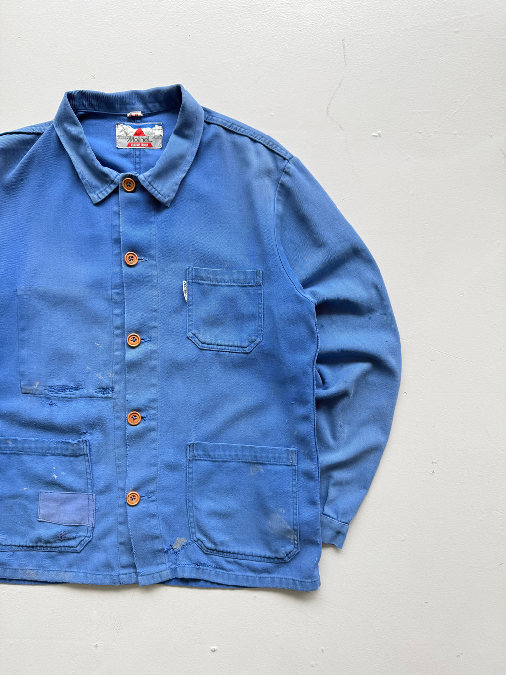 Blue Molinel Depuis Vintage Workwear Chore Jacket CH392 - Medium