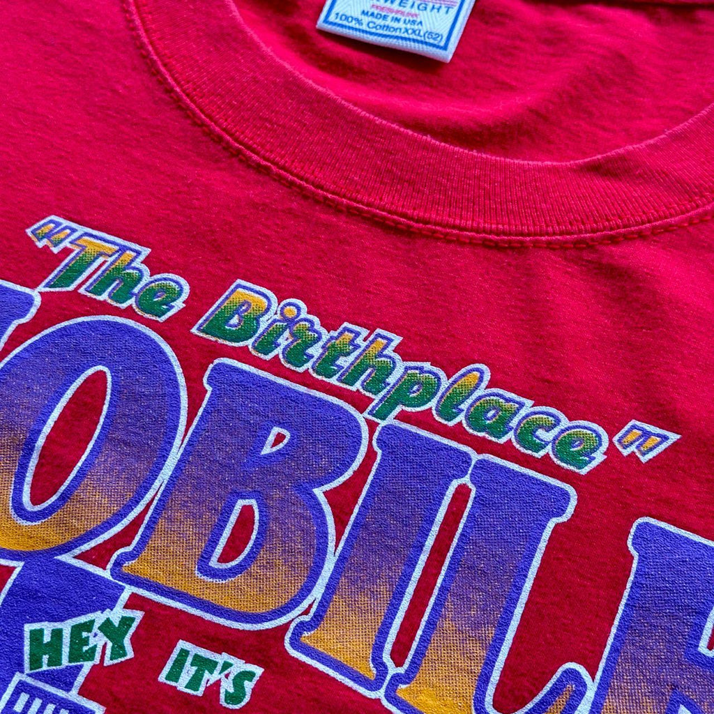 Red Novelty Cartoon Sponge-Bob Vintage 90's T-shirt - 2XL