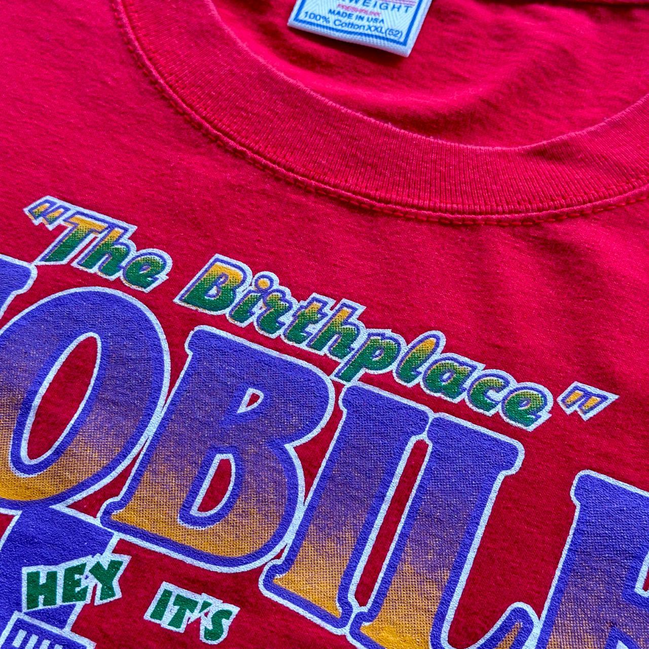 Red Novelty Cartoon Sponge-Bob Vintage 90's T-shirt - 2XL