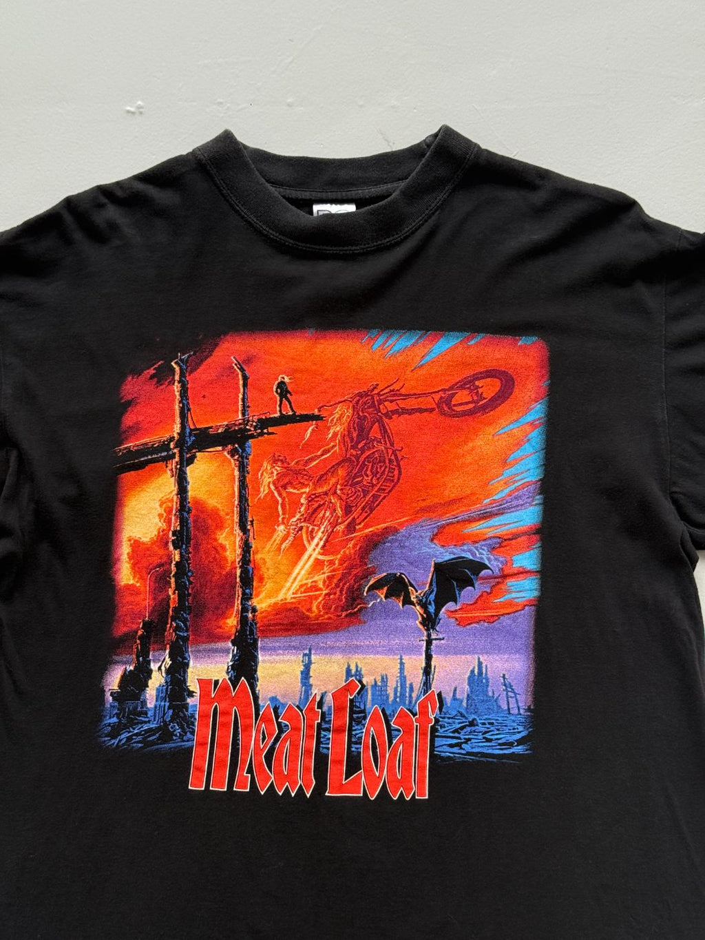 Meat Loaf European Tour Rare 1999 Vintage Graphic T-Shirt - Large