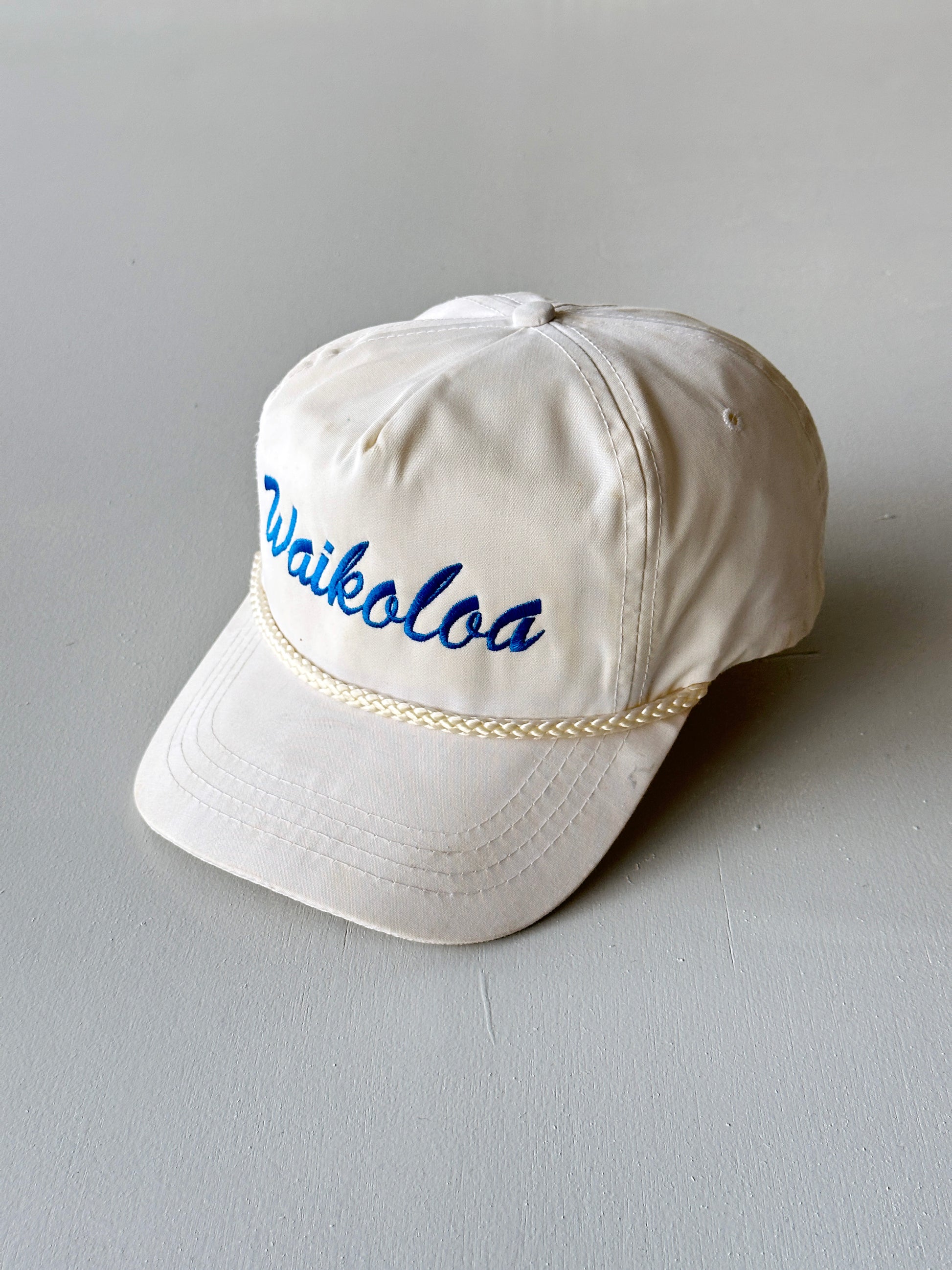 White Waikoloa 90's Vintage SnapBack Trucker Cap