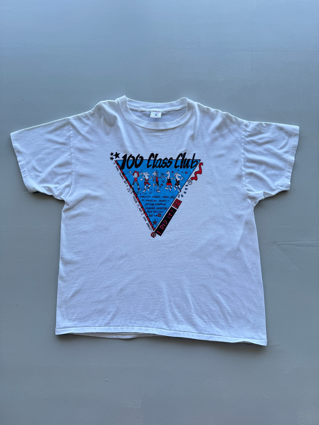 Delta 100 Class Club 90's Vintage Single Stitch T-Shirt - XL