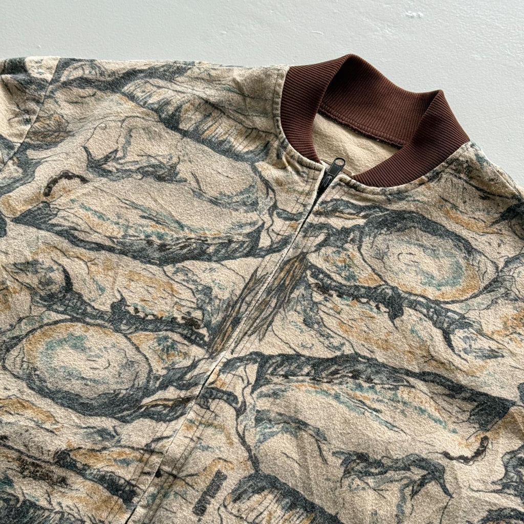 Real Tree Camo 90s Light Weight Bomber Jacket - XL